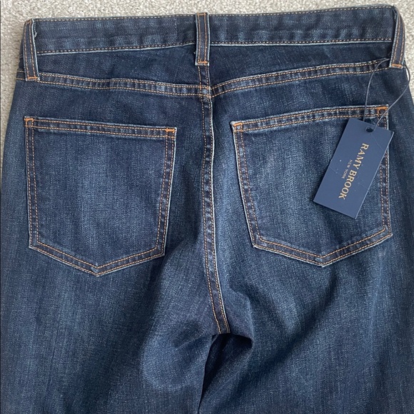 Ramy Brook- Helena High-Rise Flare Jean Sailor Button Sz 28. Dark Rinse - Picture 10 of 10